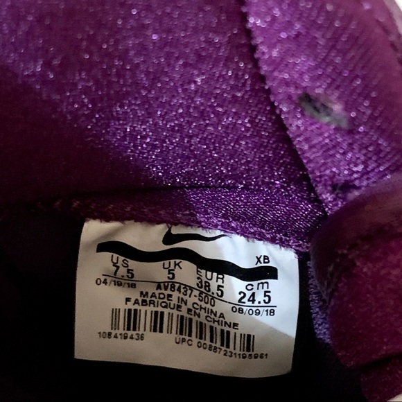 Women’s Nike Blazer Mid Top Sneakers Purple Velvet - Picture 8 of 9